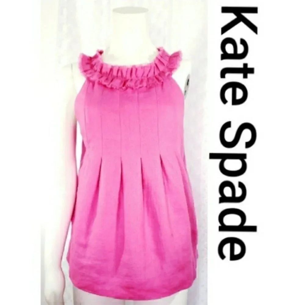 Kate Spade Fushia Pink Sleeveless Top Size XS